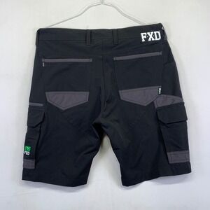 FXD Cargo Shorts Mens Size 34 Style LS-1 Dura500 Black Workwear Utility